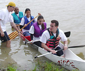 Civil engineering students compete against students from other universities in the concrete canoe competition organized by the American Society of Civil Engineers (ASCE). Civil engineering students compete against students from other universities in the concrete canoe competition organized by the American Society of Civil Engineers (ASCE).